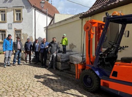 Ehrenamtsgruppe im Einsatz